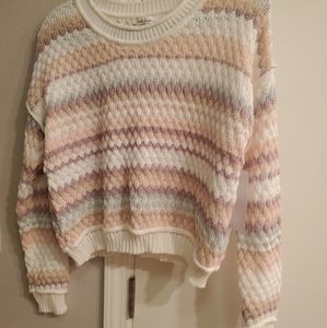 Cloud Chaser Cropped Knit Sweater size medium